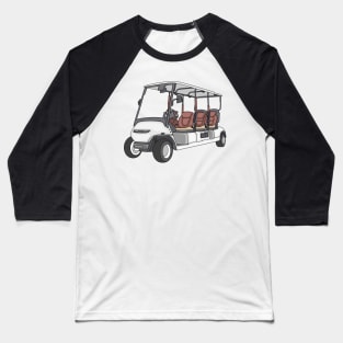 Golf cart / golf buggy cartoon illustration Baseball T-Shirt